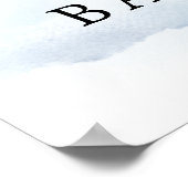 Teddy Bear met Balloons Greenery Boy Welkomstbord Poster (Hoek)