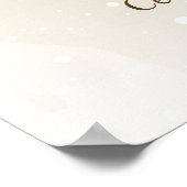 Teddy Bear met Balloons Welkomstteken Poster (Hoek)