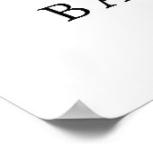 Teddy Bear met Baloons Greenery Girl Welkom Poster (Hoek)