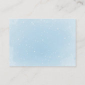 Teddy Bear met Blue Balloons Diaper Raffle Kaart (Achterkant)