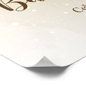 Teddy Bear met Blue Balloons Welkomstteken Poster (Hoek)