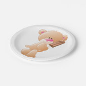 Teddy Bear met een Ice Block Paper Bord (Gekanteld)