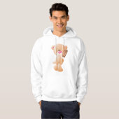 Teddy Bear met een ijsblok Hoodie (Voorkant volledig)