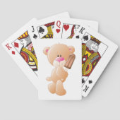 Teddy Bear met een ijsblok Pokerkaarten (Achterkant)