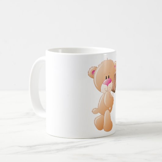 Teddy Bear met een ijsblokkoffie-Mok Koffiemok (Voorkant links)