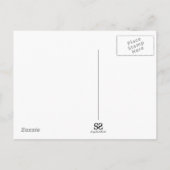 Teddy Bear met Gift Baby shower Hartelijk dank Briefkaart (Achterkant)