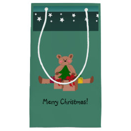 Teddy Bear met kerstcadeautjes Klein Cadeauzakje