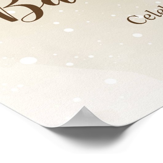 Teddy Bear met Sage Balloons Welkom Poster (Hoek)