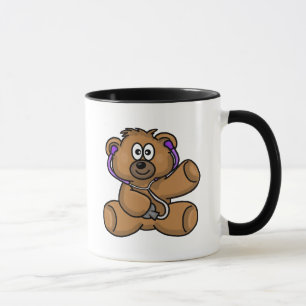 Teddy Bear met Stethoscoop personaliseer de Mok va