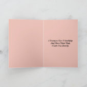 Teddy Bear 'Mijn vriend, ik hou van je'-kaart Kaart (Binnen)