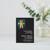 Teddy Bear Mini Foto Visitekaartje (Staand voorkant)