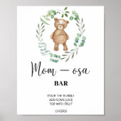 Teddy Bear \ Mon-osa bar Poster (Voorkant)