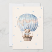 Teddy Bear Moon Baby shower bedankje Bedankkaart (Achterkant)