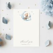 Teddy Bear Moon Baby shower bedankje Bedankkaart