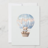 Teddy Bear Moon Barly Wachten Baby shower Kaart (Achterkant)