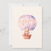 Teddy Bear Moon Over the Moon Baby shower Kaart (Achterkant)