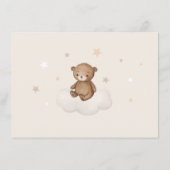 Teddy Bear Moon Stars-ballonnen display Shower Informatiekaartje (Achterkant)