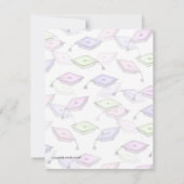 Teddy Bear Mortar Board Afstuderen Kaart (Achterkant)