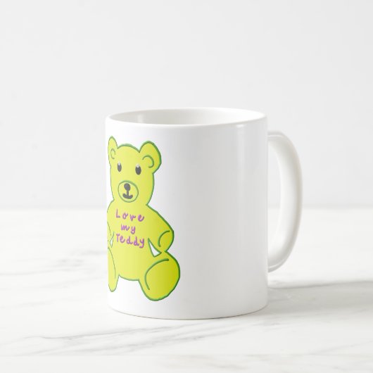 teddy bear mug koffiemok (Voorkant rechts)