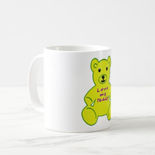 teddy bear mug koffiemok (Voorkant links)