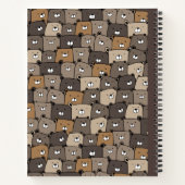 Teddy Bear naadloze spiraalsamenstelling Notitieboek (Achterkant)