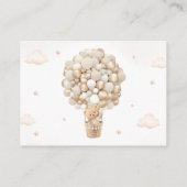 Teddy Bear Neutral Baby shower Boekaanvraag Informatiekaartje (Achterkant)