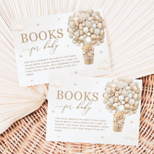 Teddy Bear Neutral Baby shower Boekaanvraag Informatiekaartje