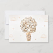 Teddy Bear Neutral Baby shower Dank u Kaart (Achterkant)