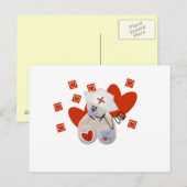 Teddy Bear Nurse Love Tshirts and Gifts Briefkaart (Voorkant / Achterkant)