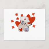 Teddy Bear Nurse Love Tshirts and Gifts Briefkaart (Voorkant)
