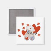 Teddy Bear Nurse Love Tshirts and Gifts Magneet (Voorkant / Achterkant)