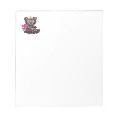 Teddy Bear Nurse (Roze) Notitieblok (Voorkant)