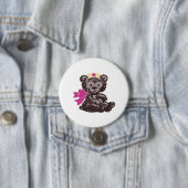 Teddy Bear Nurse (Roze) Ronde Button 7,6 Cm (In situ)