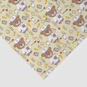 Teddy Bear Nurse Tissuepapier (Detail)