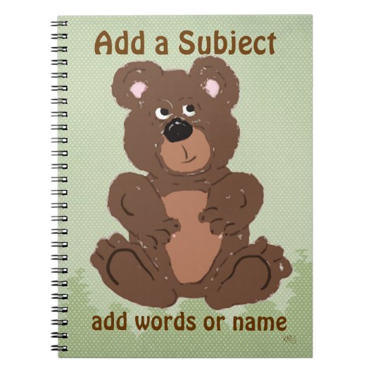 Teddy Bear O1 Notitieboek (Voorkant)