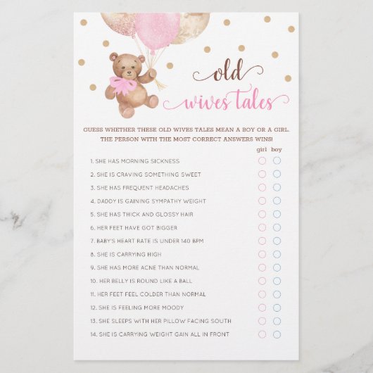 Teddy Bear Old Wives (Voorkant)