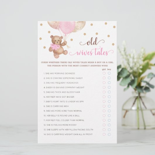 Teddy Bear Old Wives (Staand voorkant)