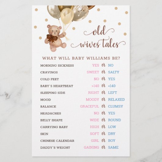 Teddy Bear Old Wives (Voorkant)