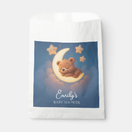 Teddy Bear on the Moon - Baby Shower Gift Bag Bedankzakje