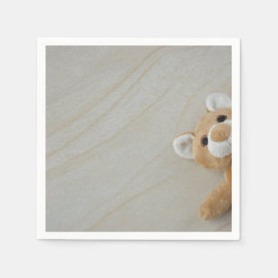 Teddy Bear op Faux Marble Servetten