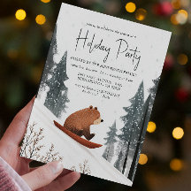 Teddy Bear op Snow Sled Holiday Party