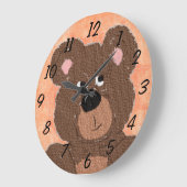 Teddy Bear (oranje) Grote Klok (Hoek)