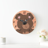 Teddy Bear (oranje) Grote Klok (Huis)