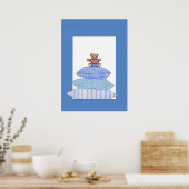 Teddy Bear over Cushions Poster (Keuken)