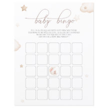 Teddy Bear Over De Maan Neutral Baby Bingogame