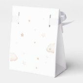 Teddy Bear over het motorneutrale Baby shower Bedankdoosjes (Achterkant)