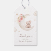 Teddy Bear over het motorneutrale Baby shower Cadeaulabel (Voorkant)
