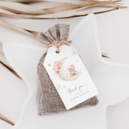 Teddy Bear over het motorneutrale Baby shower Cadeaulabel