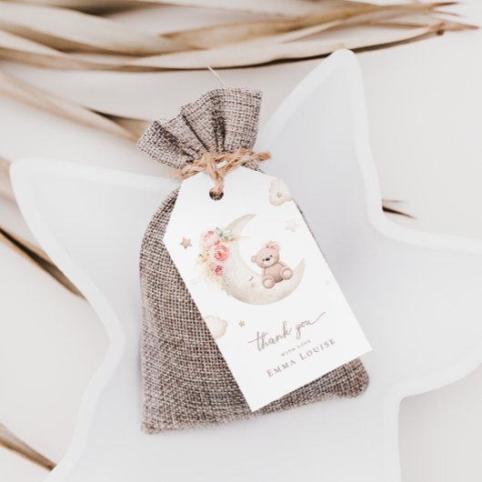 Teddy Bear over het motorneutrale Baby shower Cadeaulabel