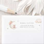 Teddy Bear over het motorneutrale Baby shower Etiket (Insitu)